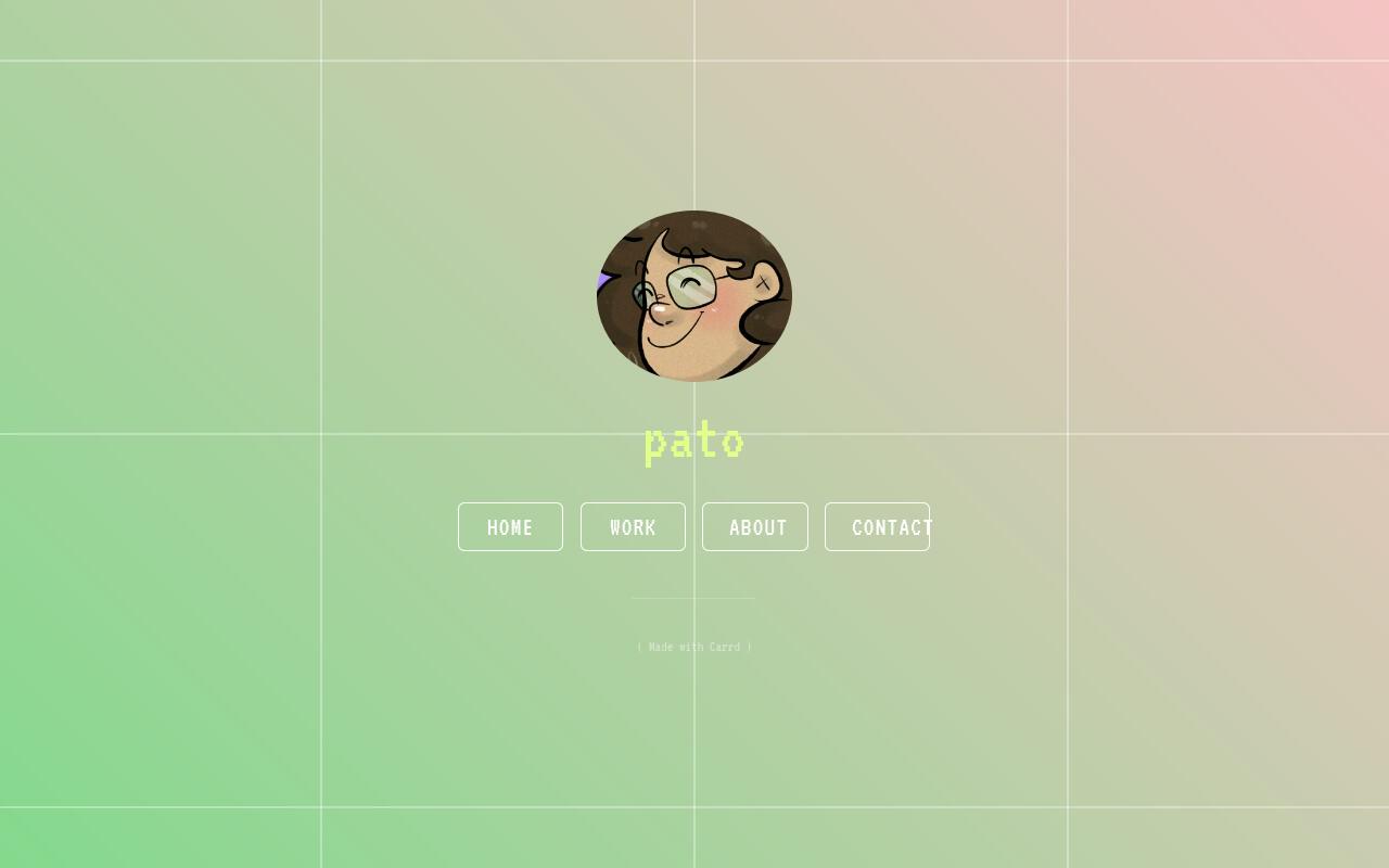 Carrd profile picture for @pato